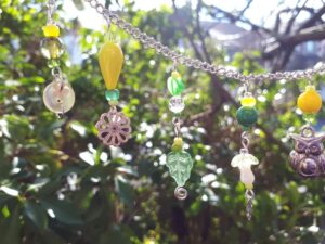 Beaded Fairy Garland, Candy Rainbow – Fairy Garden Accessory BB-13 - GardenFairies.ca