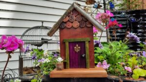 Door 628 - Fairy Door for Wine Lovers - Garden Fairy Doors - GardenFairies.ca