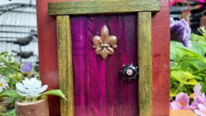 Door 628 - Fairy Door for Wine Lovers - Garden Fairy Doors - GardenFairies.ca