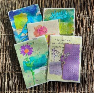 Handmade-Garden-Themed-Note-Cards - GardenFairies.ca