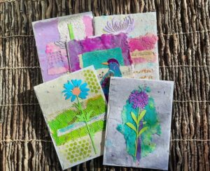 Handmade Garden-Themed Note Cards - GC-01 - GardenFairies.ca