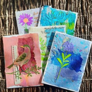 Handmade Garden-Themed Note Cards - GC-02 - GardenFairies.ca