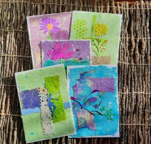 Handmade Garden-Themed Note Cards - GC-03 - GardenFairies.ca