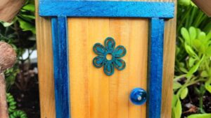 Door 650 - Garden Fairy Doors - Fairy Door with Mailbox - GardenFairies.ca