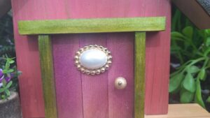 Fairy Door 670 - Pink Fairy Door - Garden Fairy Doors - GardenFairies.ca