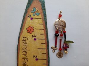 Fairy Wind Chime - Red Zen Garden - Fairy Garden Accessory - (WC-102) - GardenFairies.ca