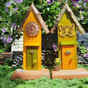 Door 700 - Pair of Pixie Houses - Pixie Doors - Garden Fairy Doors - GardenFairies.ca